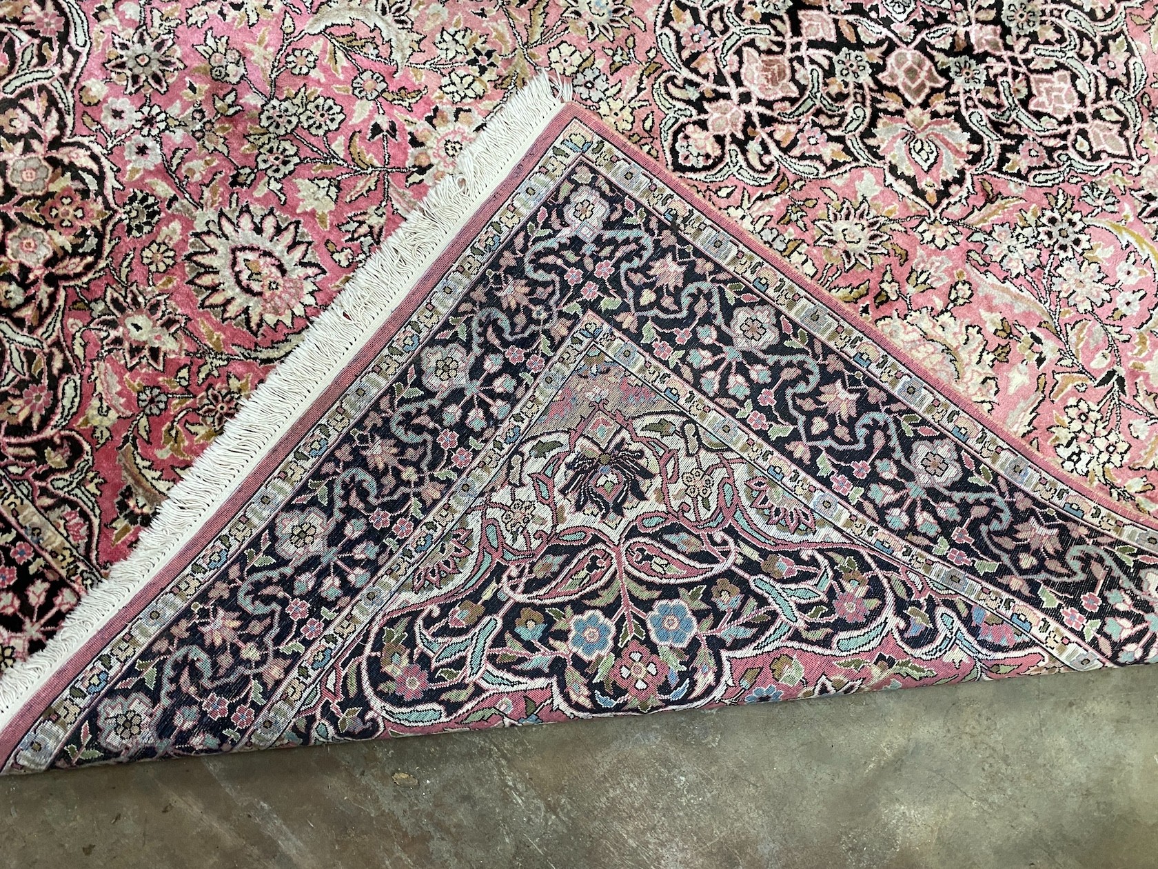 A North West Persian pink ground carpet, 280 x 186cm